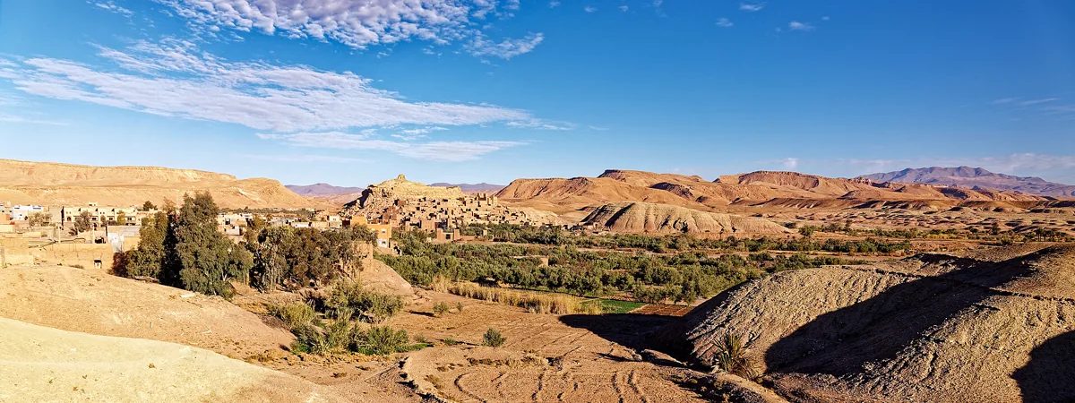 The fortified village of Ait Benhaddou.