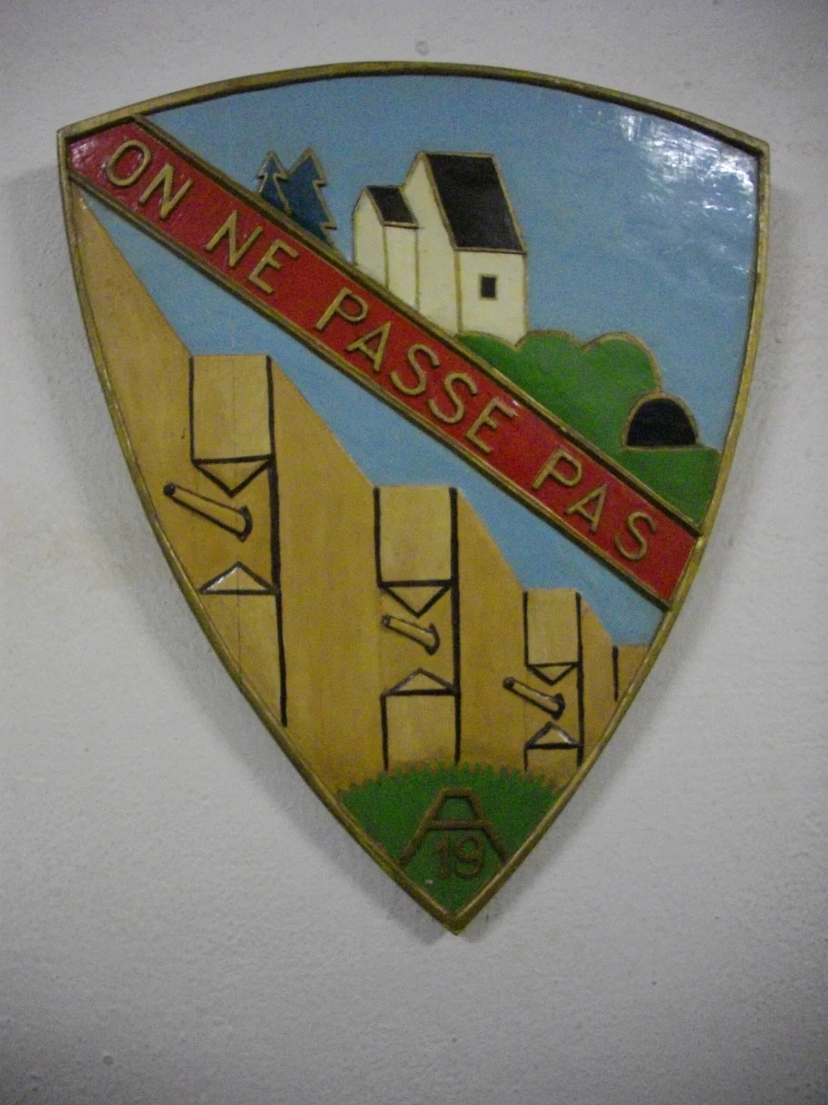 Coat of arms of Hackenberg fort (Veckring, Moselle, France)